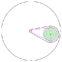 Possible spring drive method for single direction Bessler wheel.