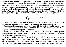 Radius of Gyration from Machinery's Handbook