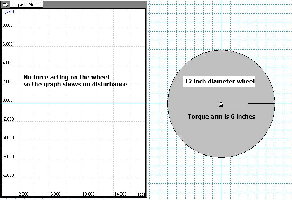 Drawing of low mass balanced wheel