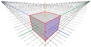 I found this image on a simple Google search. I didn't draw it, but it's a good illustration of vanishing points in perspective.