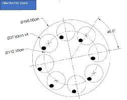 Position of the weights after the first impact