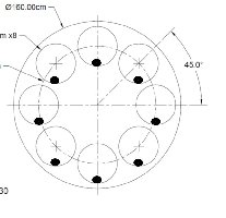 Position of the rolling cylinders with blocking device