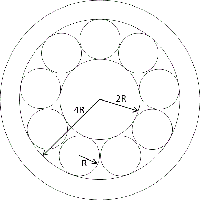 Orffyrean roller bearing with example containing-cylinder thickness.