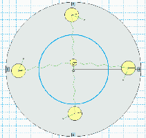 Swinging pendulum energy converts to rotational energy.