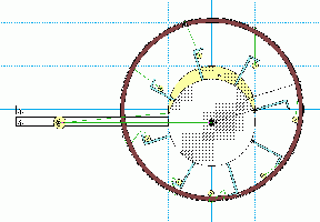 Wheel in 'keel' position of zero torque &amp; lowest position of Pe