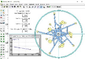 MT-141 Model A V1 Simulation - sample build from the script file.  5 mass pairs.