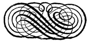 Figure of eight decorative image shown in Leupold's book &quot;Theatri Machinarum Hydraulicarum Tomas I&quot; (1725)